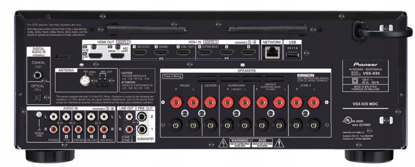 Amplituner Pioneer VSX-935 Kod producenta VSX-935B