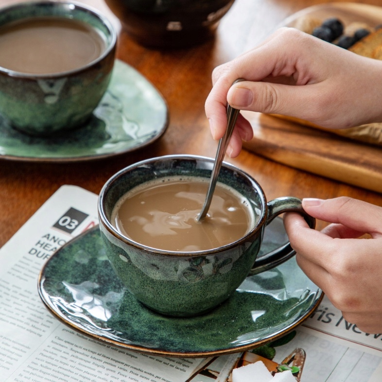 SERWIS KOMPLET FILIŻANEK VANCASSO STARRY ZIELONY DLA 8 OSÓB FILIŻANKI 260ml Liczba filiżanek Inna liczba