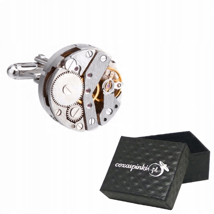 

Spinki do mankietów Mechaniczne Steampunk pudełko