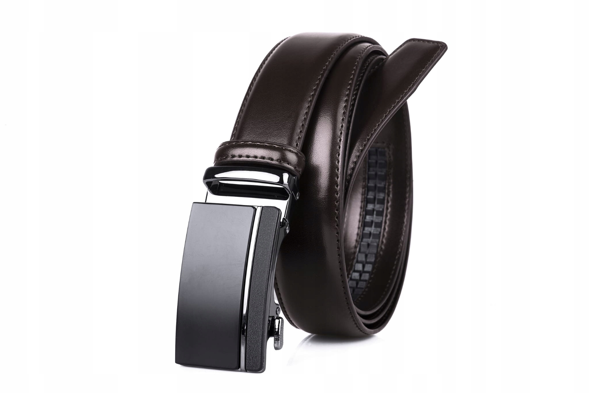 

Pasek męski skórzany do garnituru automat 3,5 cm