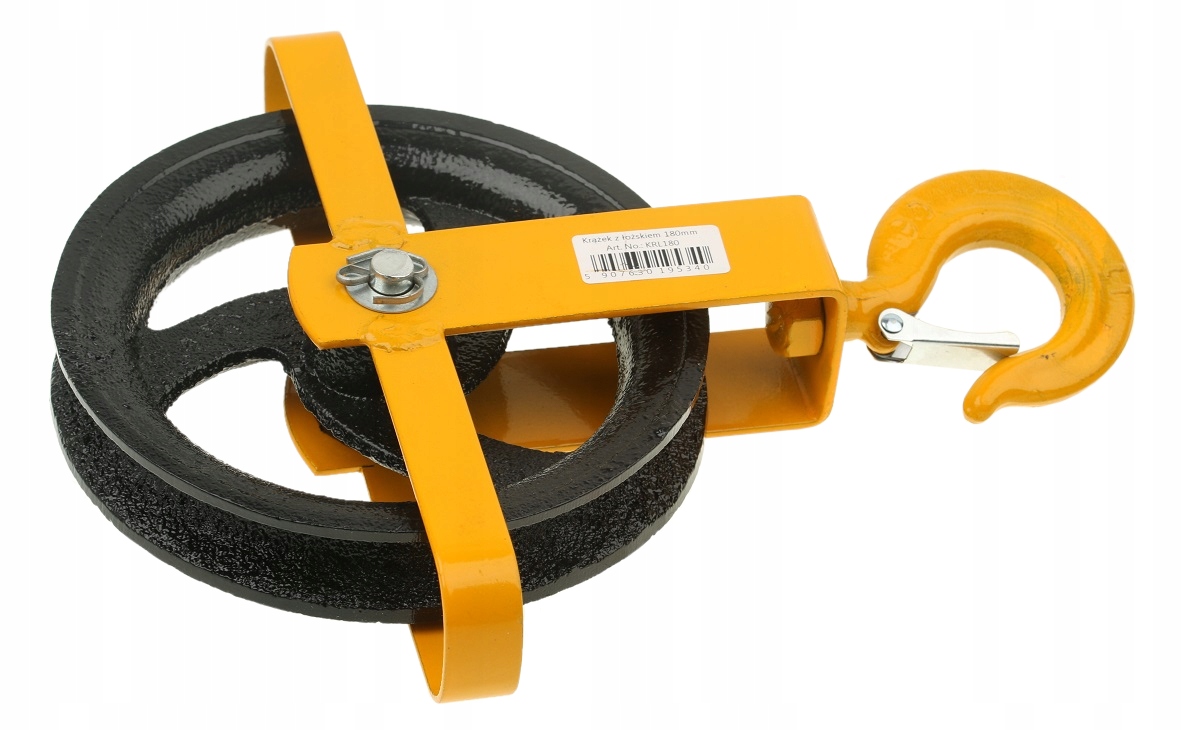 KRĄŻEK BUDOWLANY NA ŁOŻYSKU 160 mm BLOCZEK ŻÓŁTY Typ bloczek