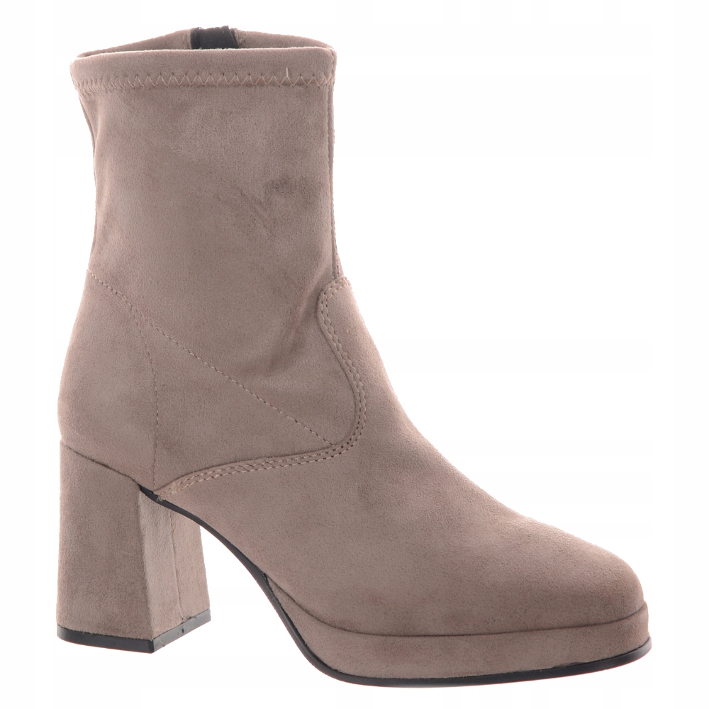 Tamaris Hnědé Kotníkové Boty Na Podpatku Na Podzim 40