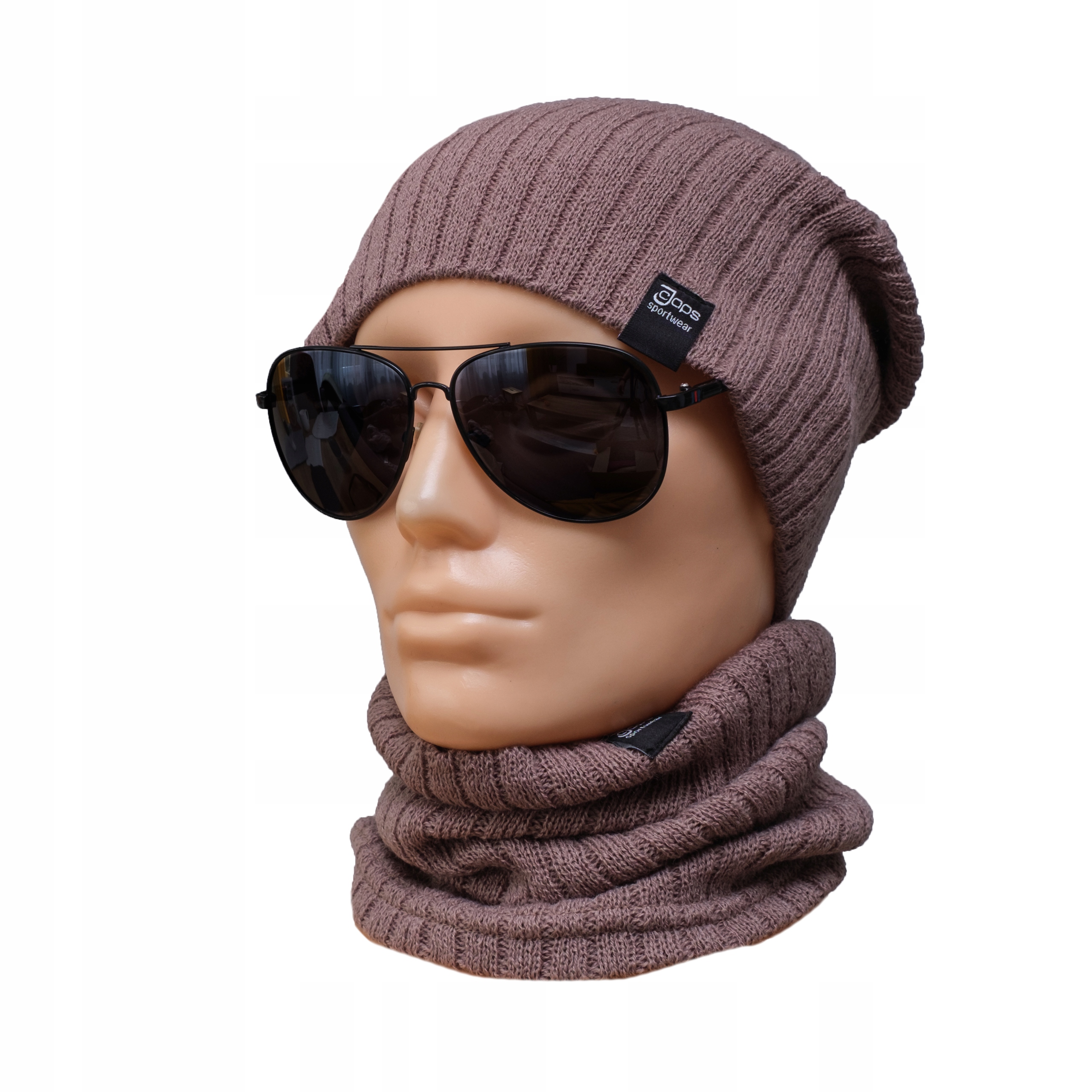 

Polski Komplet Czapka beanie + Komin tunel Zestaw
