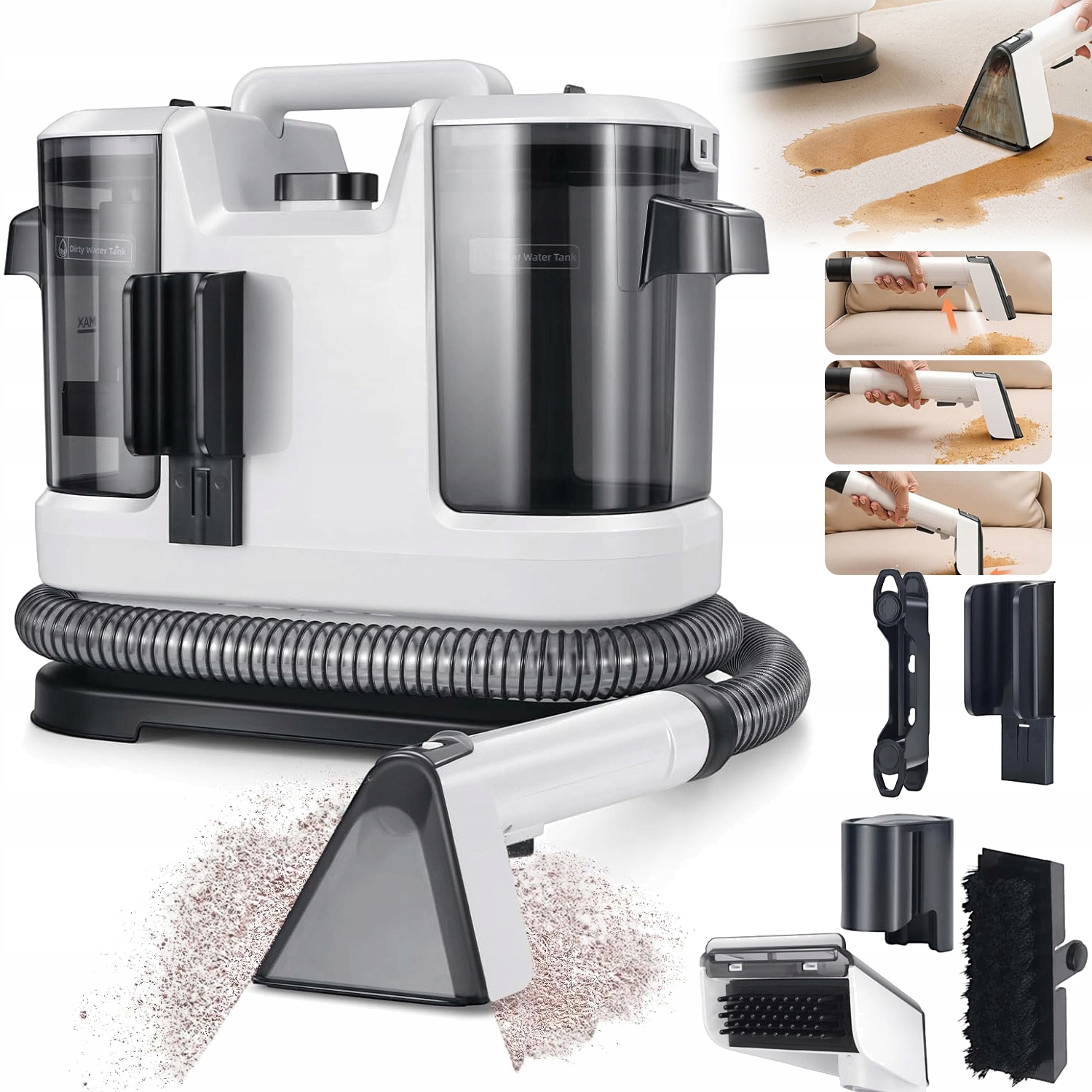 Vysavač Stroj Na Čištění Tkanin Čištění Koberců 1.8 L S Hadicí 1.5 M