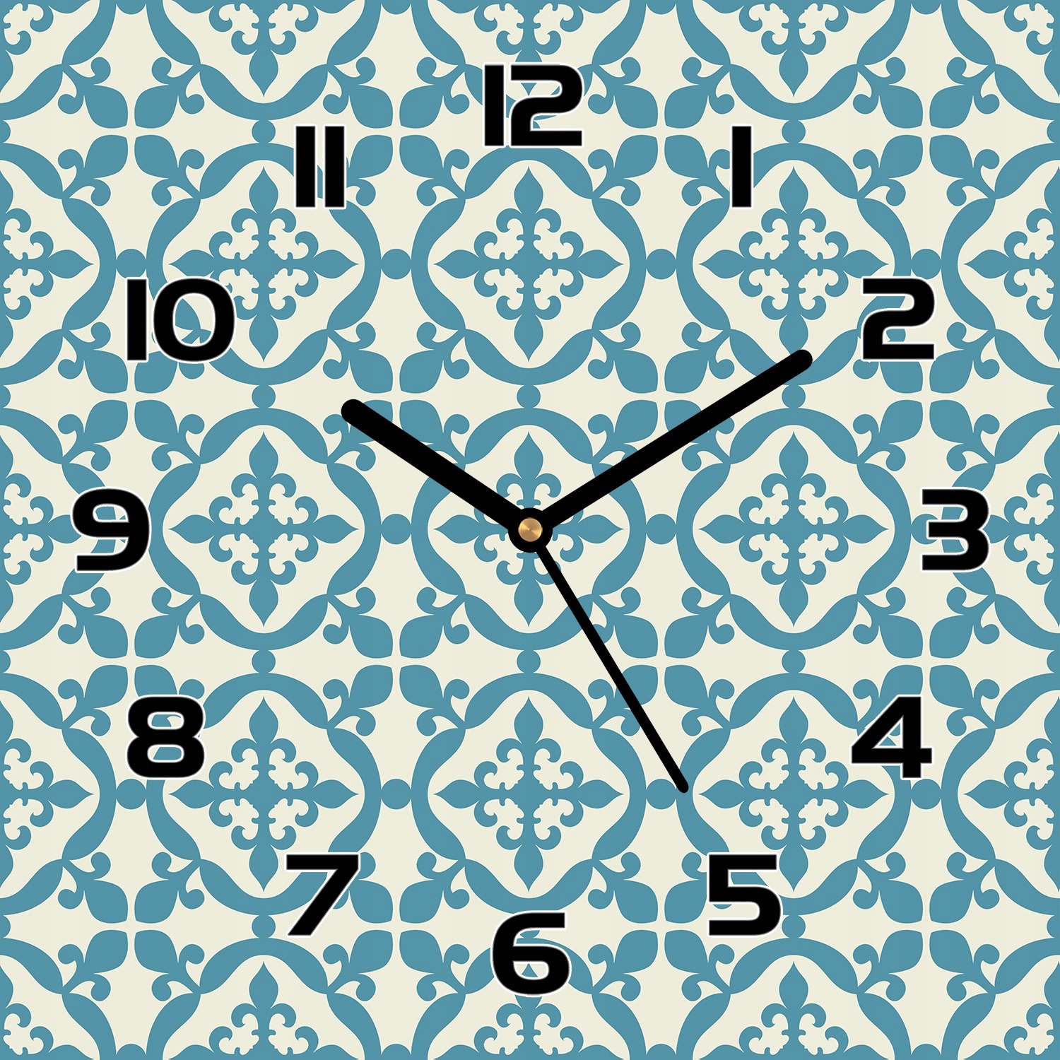 

Ładny zegar szklany Marokański kafelek 30x30 cm