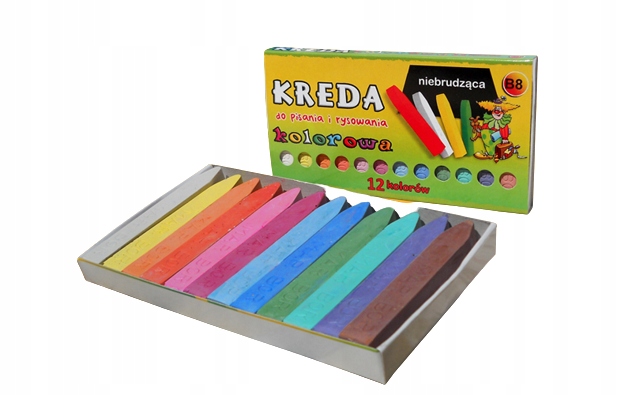 

Kreda Niebrudząca Kolorowa Do Pisania Do Tablicy