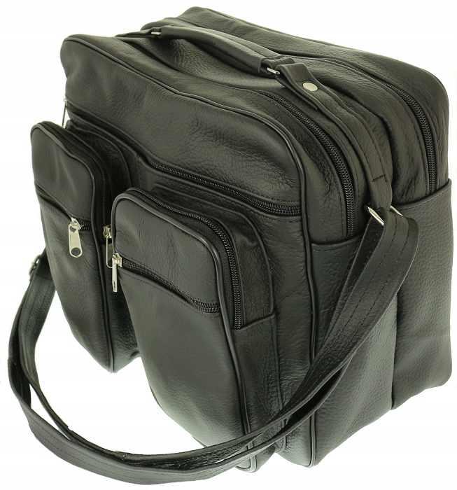 Skórzana DUŻA POJEMNA torba listonoszka na ramię Kod producenta Me