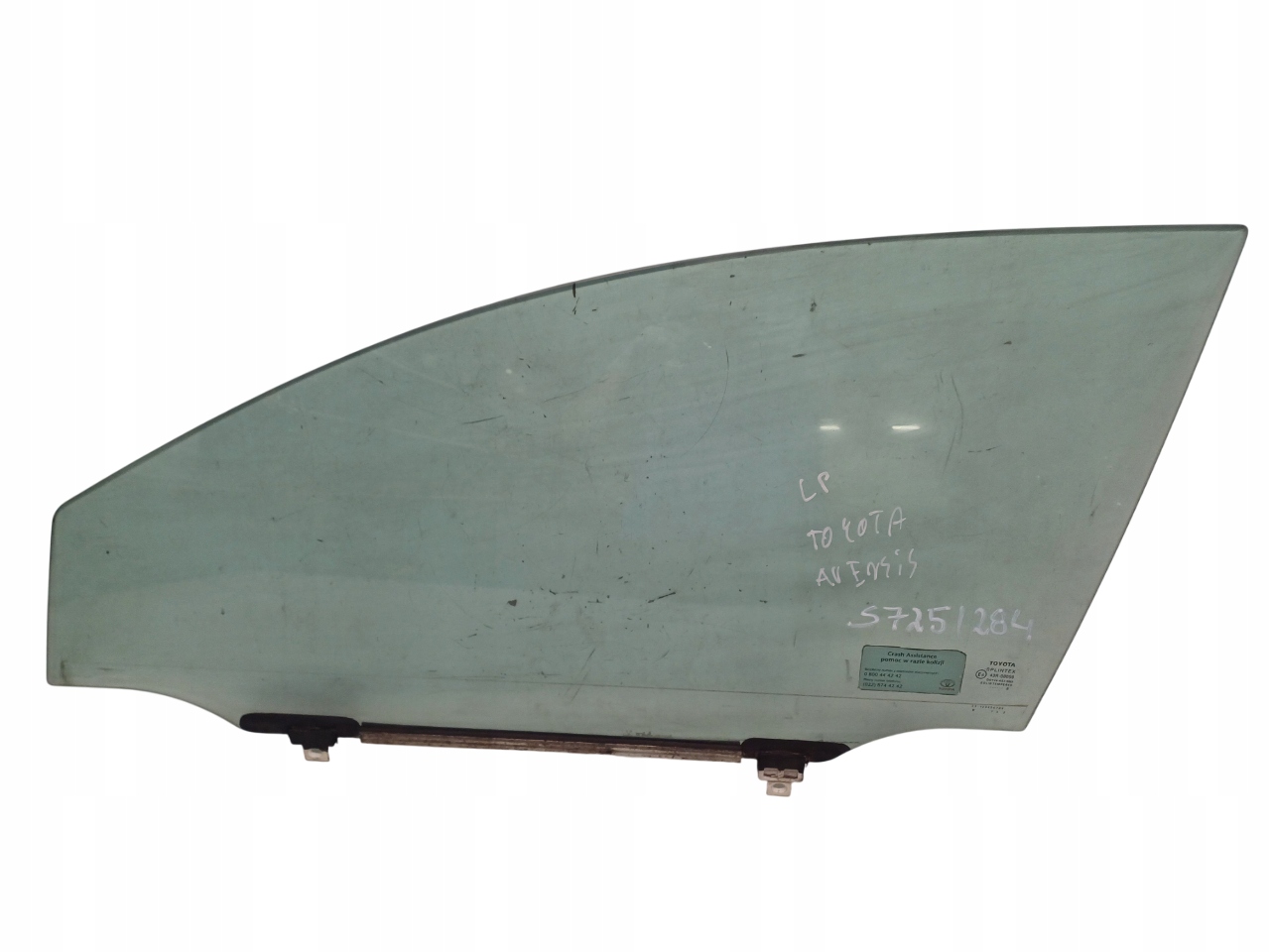 TOYOTA AVENSIS T25 03- SZYBA DRZWI LEWY PRZÓD AS2