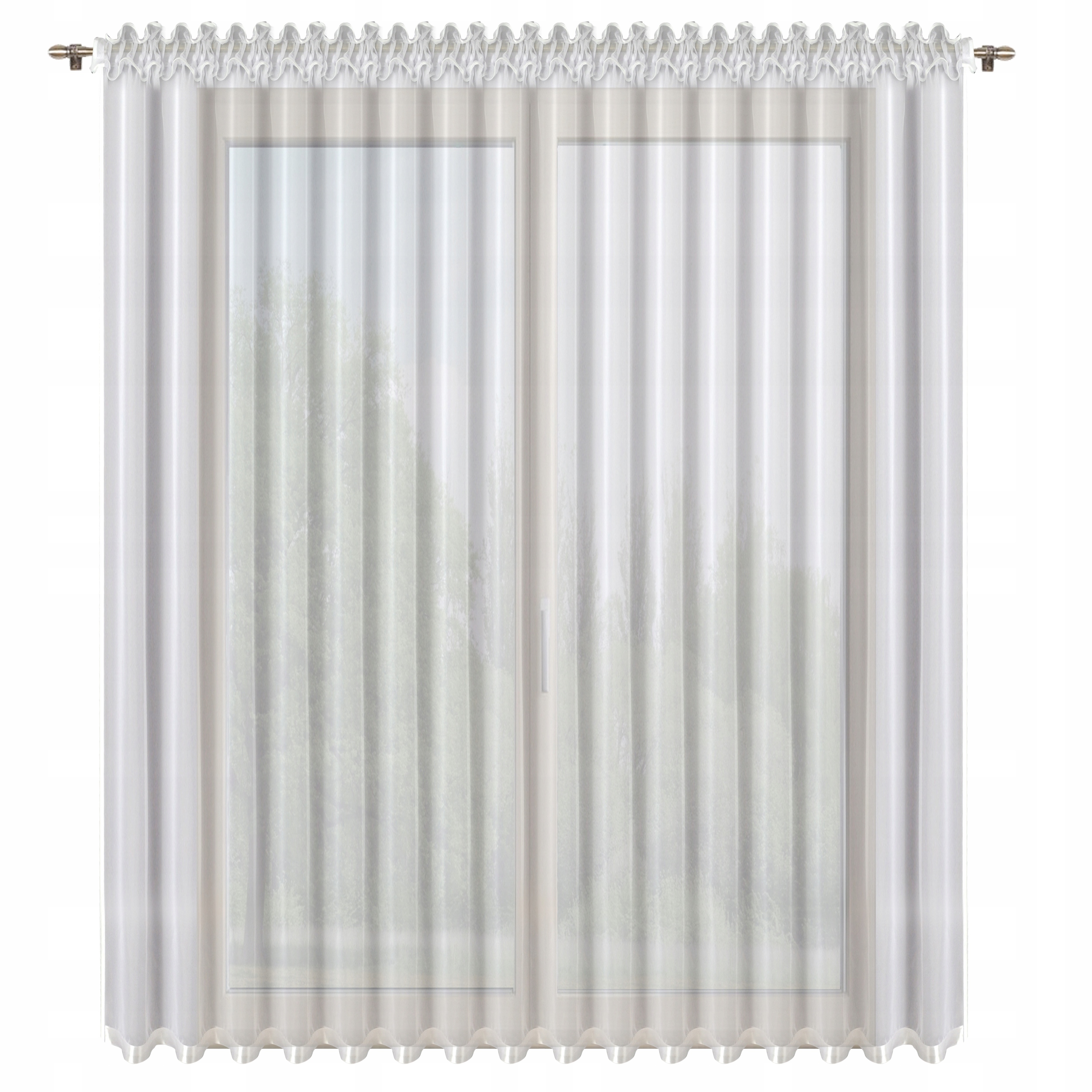 FIRANA KLASYCZNA DŁUGA 400X250 Z WOALU NA TAŚMIE