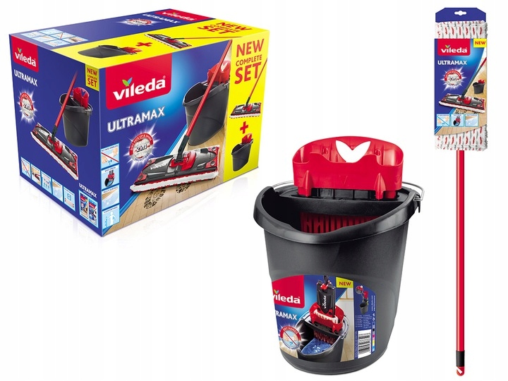 

Vileda Zestaw Ultramax Box mop wiadro +wyciskacz
