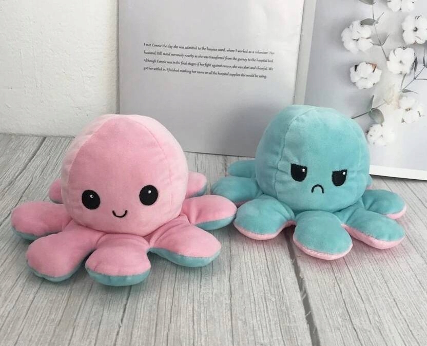 OŚMIORNICA DWUSTRONNA MASKOTKA PLUSZOWA PLUSZAK Marka inna