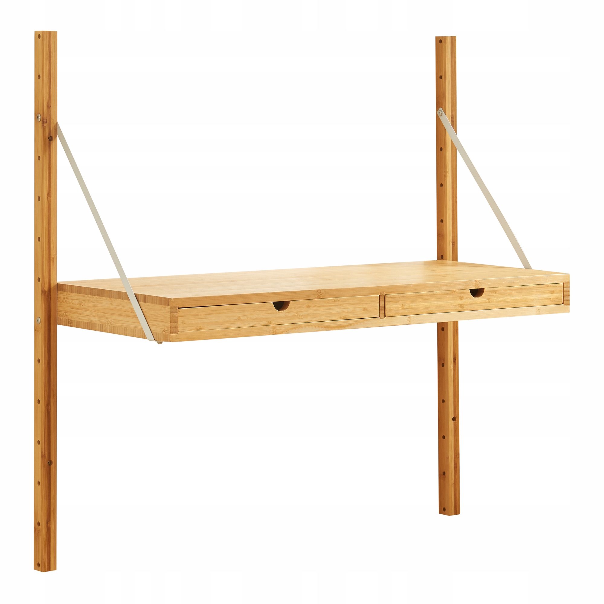 Nástěnná police Tingvoll 85x85x36 cm bambus