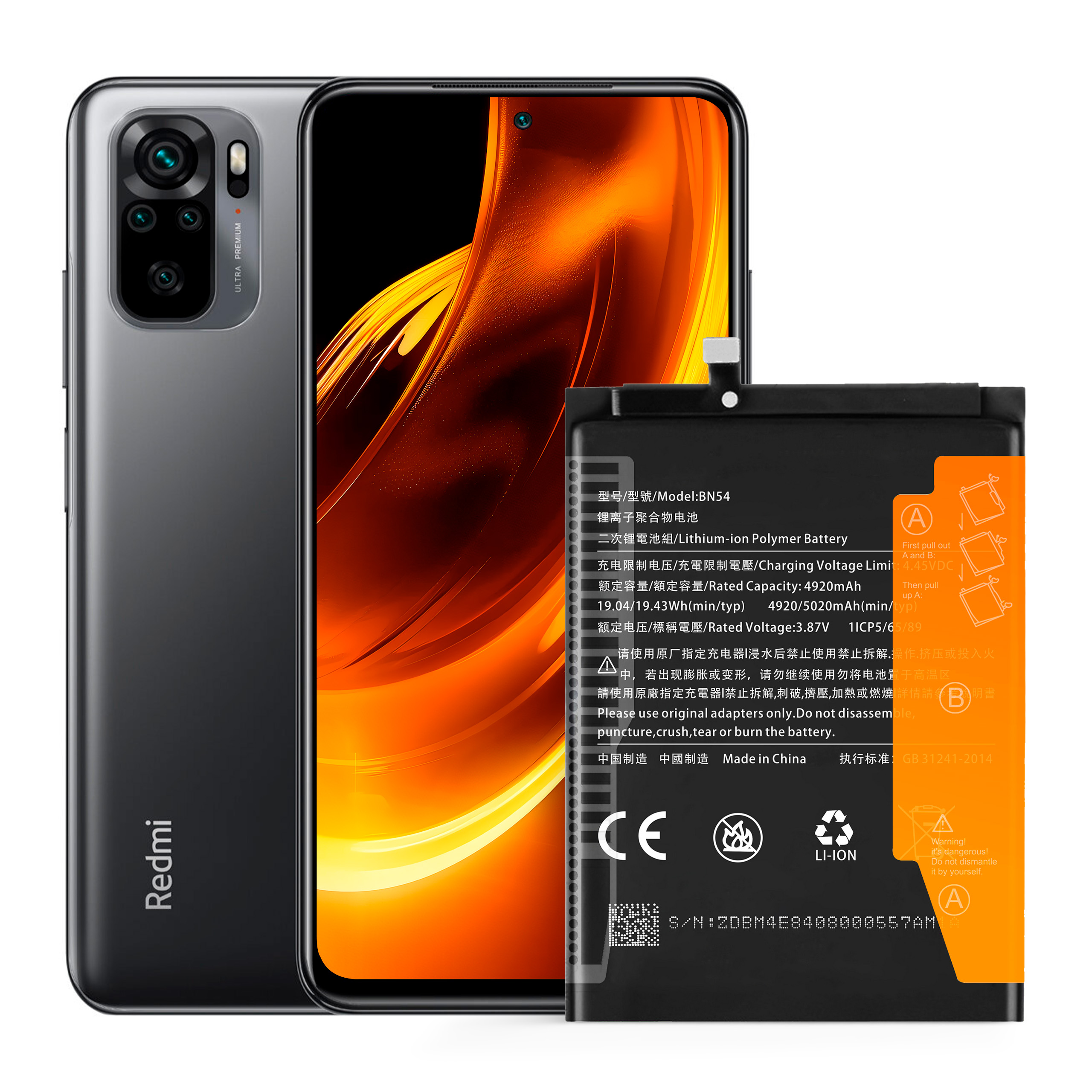 Bateria litowo-polimerowa Nowacell 5020 mAh do Xiaomi Redmi 9/10X/Note 9