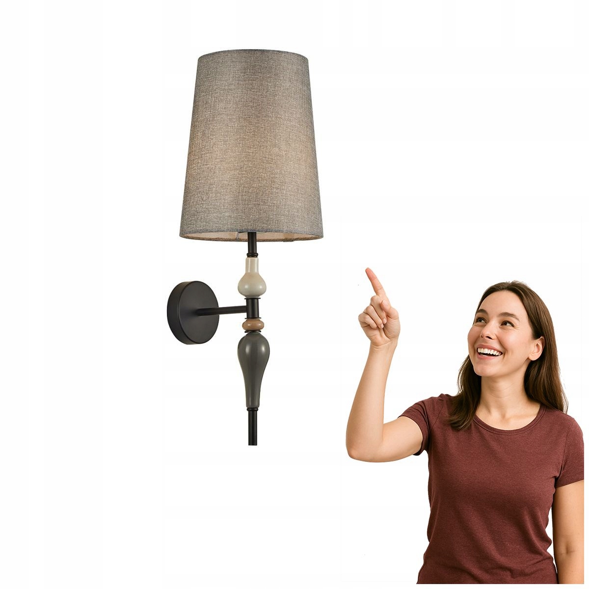 Nástenné svietidlo Nerom WL-22374-BK Italux