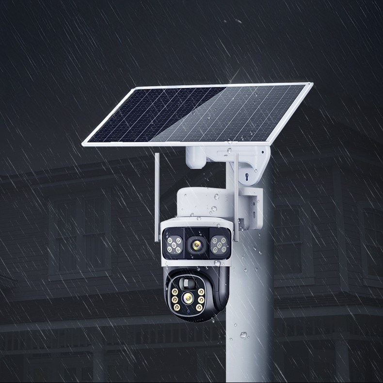 PODWÓJNA KAMERA SOLARNA 2W1 NA KARTE SIM 4G LTE ZEWNĘTRZNA OBROTOWA GSM Rodzaj zewnętrzna