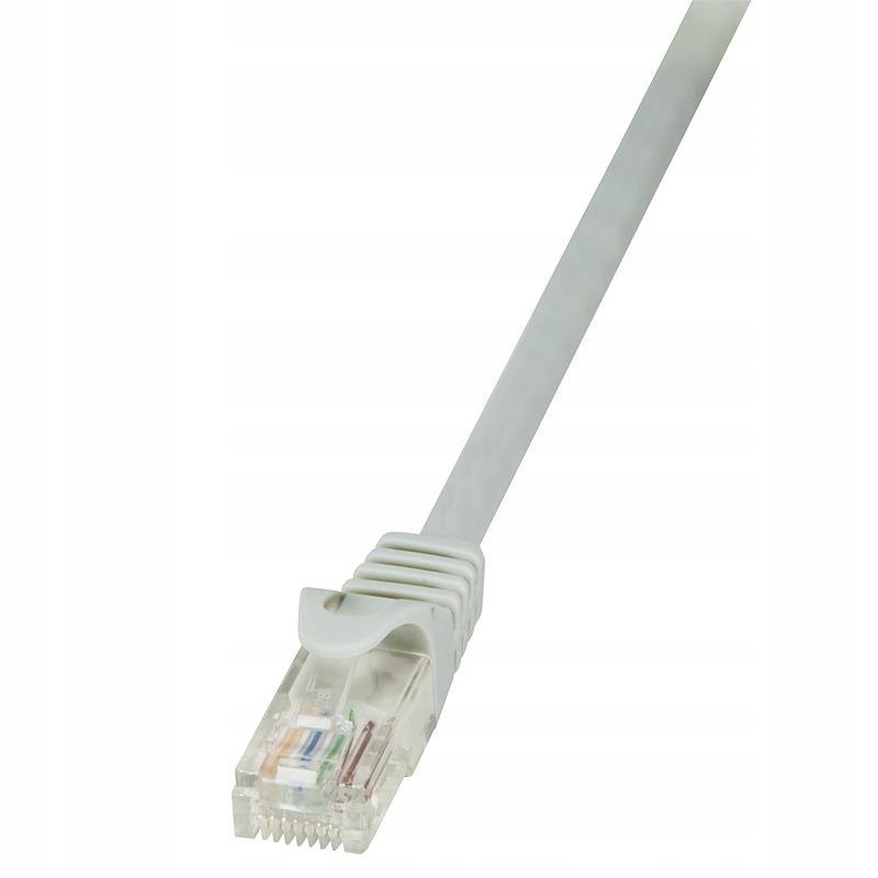 Patchcord Cat 5e Utp 50m szary kabel Lan sieciowy