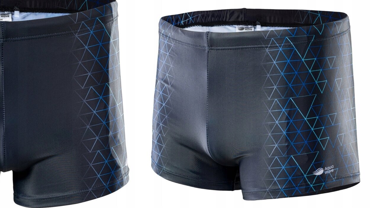 KĄPIELÓWKI BASENOWE MĘSKIE AQUAWAVE ADIS rozmiar XXL Kolor dominujący odcienie niebieskiego