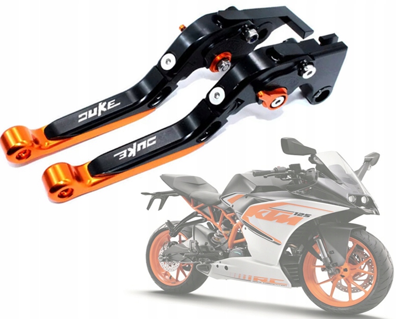 Cnc Duke Ktm 125 200 390 Rc dlouhé páky s nastavitelnými páčkami!