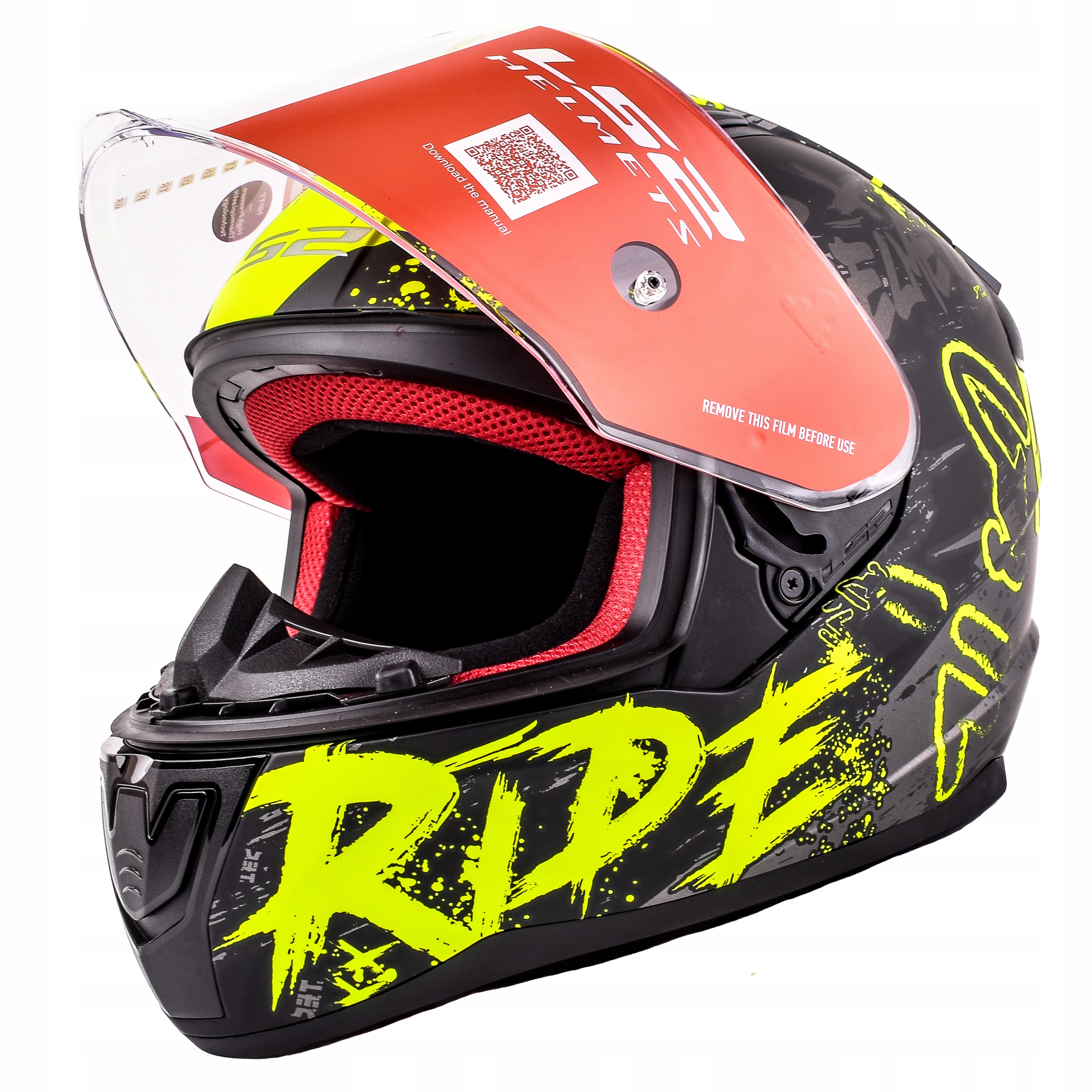 LS2 FF353 RAPID Kask Motocyklowy Naughty ŻÓŁTY XXL