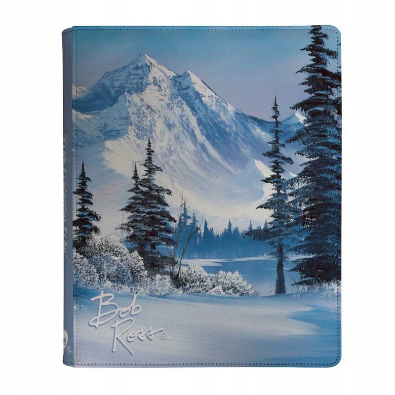 Album Ultra Pro 9-Pocket PRO-Binder Zippered Bob Ross Winter Paradise