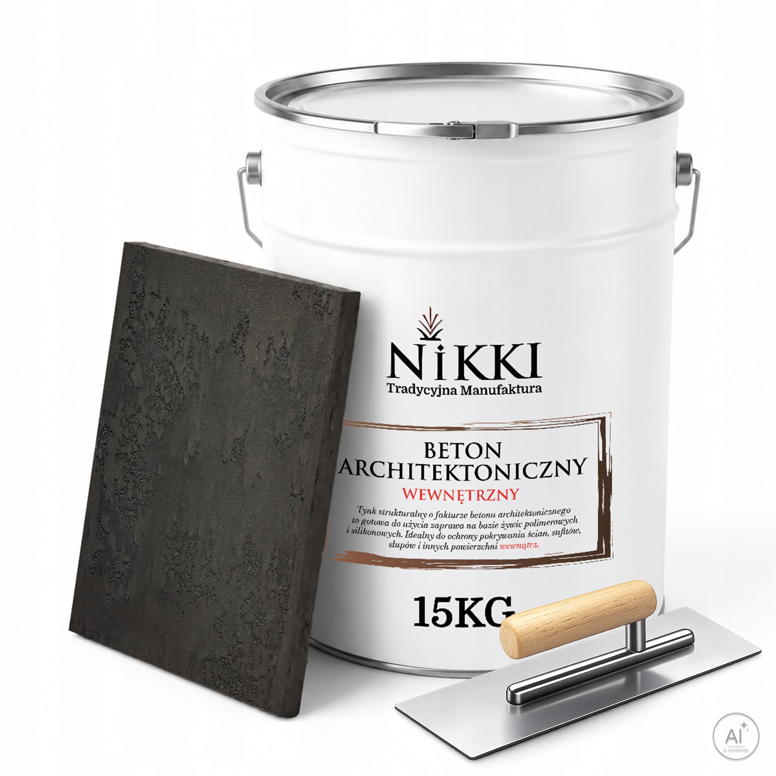 Architektonický dekoratívny betón vnútorný 15 kg Antracit F267 hladítko