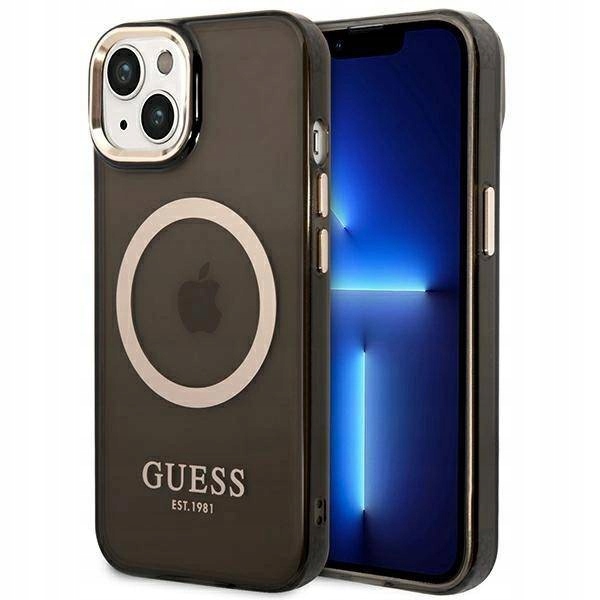 Guess GUHMP14MHTCMK pouzdro pro iPhone 14 Plus 6,7", černá/černá