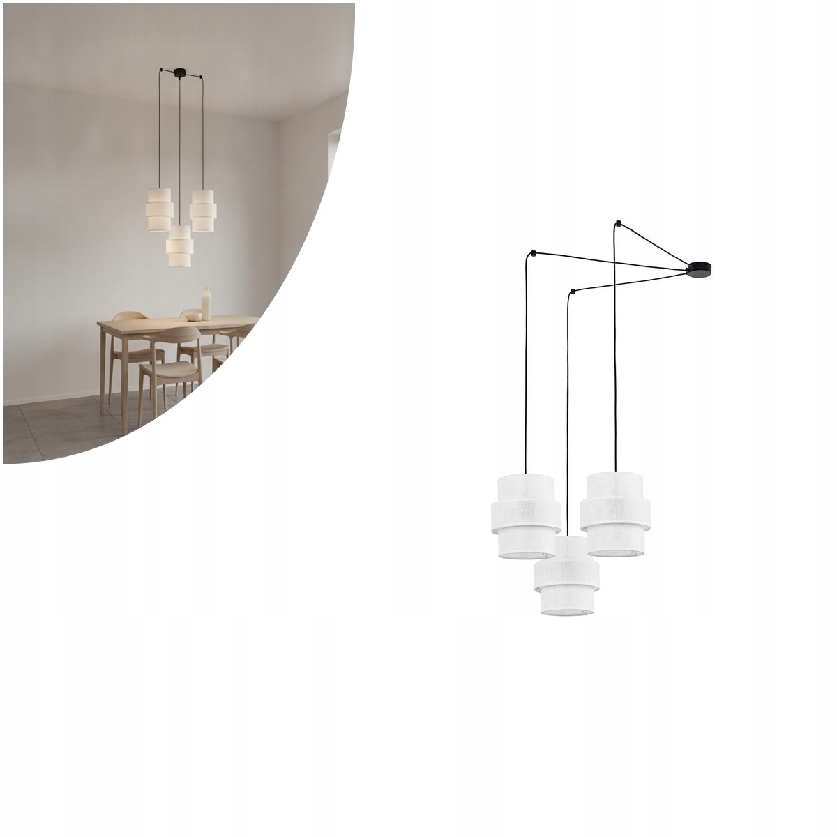Čierna stropná lampa Calisto nastaviteľná do obývacej izby kancelárie Tk Lighting