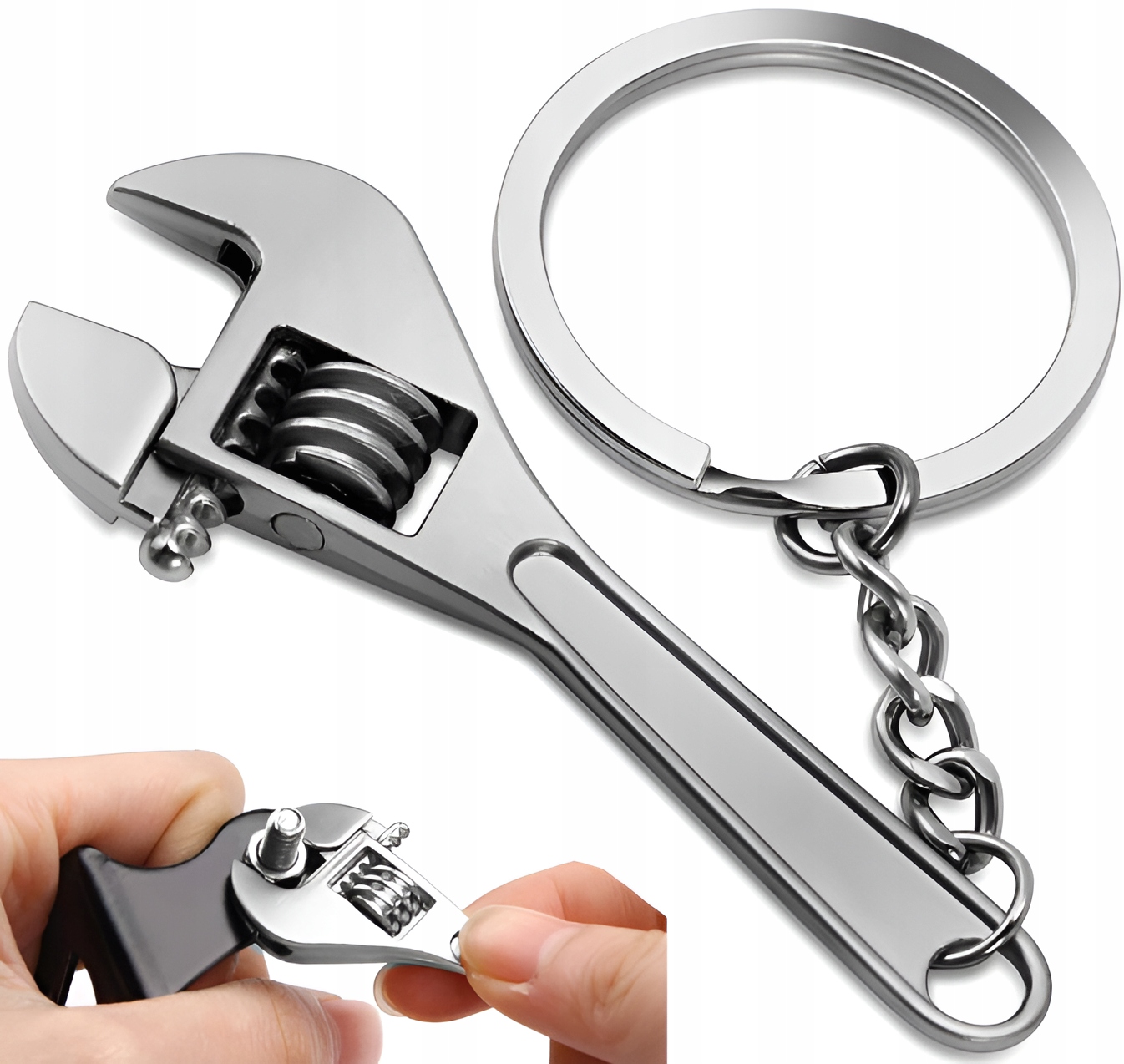 BRELOK DO KLUCZY NARZĘDZIE ZAWIESZKA DO SAMOCHODU KLUCZ FRANCUSKI PREZENT