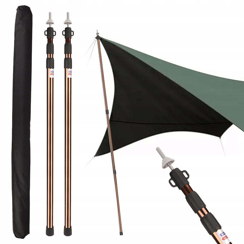 Stanové Tyče Nastavitelné Tyče Sloupky Pro Plachtu Sada 90-230CM 2ks