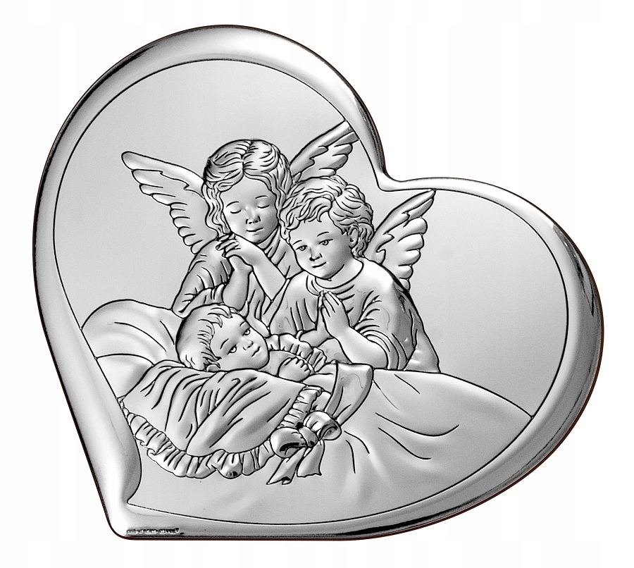 Stříbrný obrázek andílka Gravírování Bonus! 6450/1