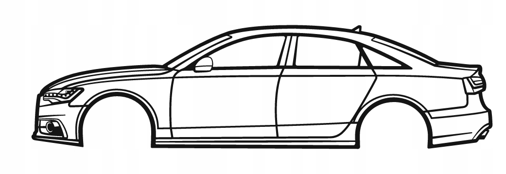 DEKORACJA ścienna Obraz Samochód AUDI A6 2012