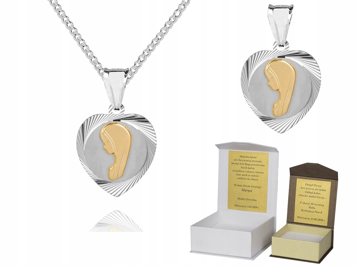 925 Stříbrný řetízek medailon Dedikace 60 cm P3M35