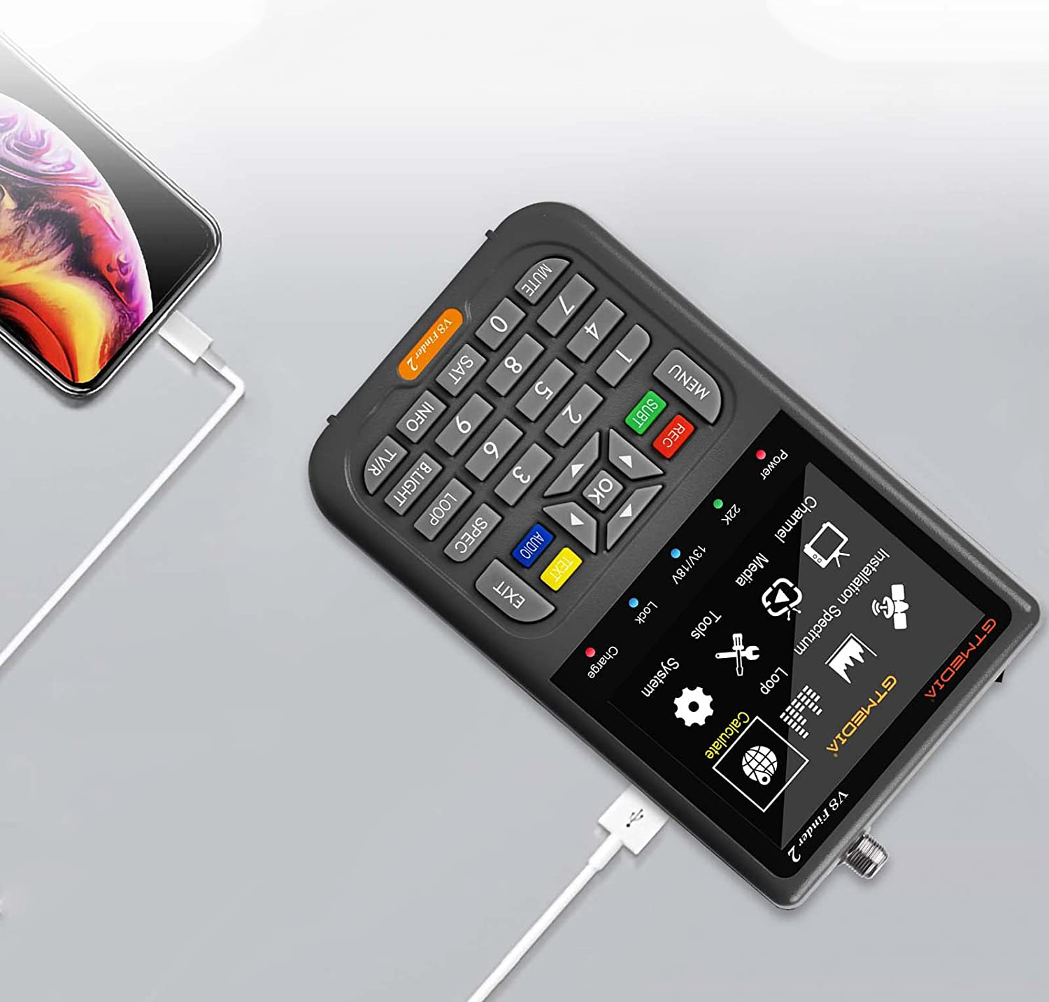 Miernik Satelitarny Sygnału Satelitarnego V8 Finder2 DVB-S2X Model V8 Finder2 DVB-S2X