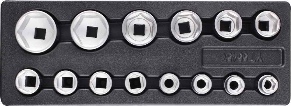 KLUCZE NASADOWE 3/4 WKŁAD DO SZUFLADY YATO 14 ELEM