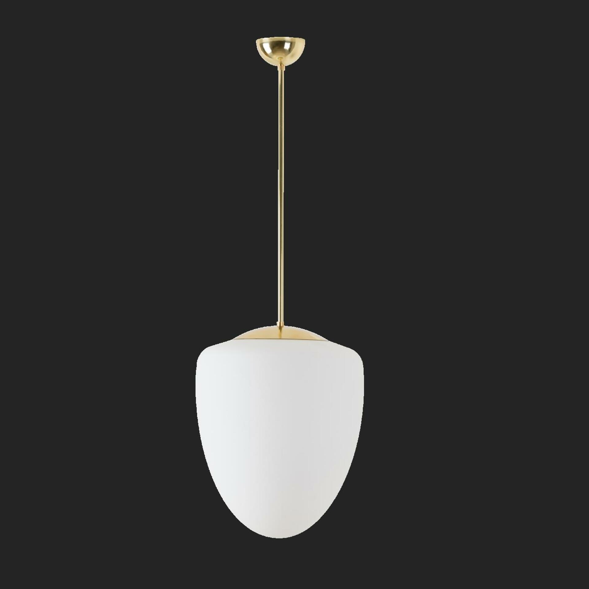 Osmont 60393 Astra P závěsné skleněné svítidlo mosaz leštěná bílá IP40 30