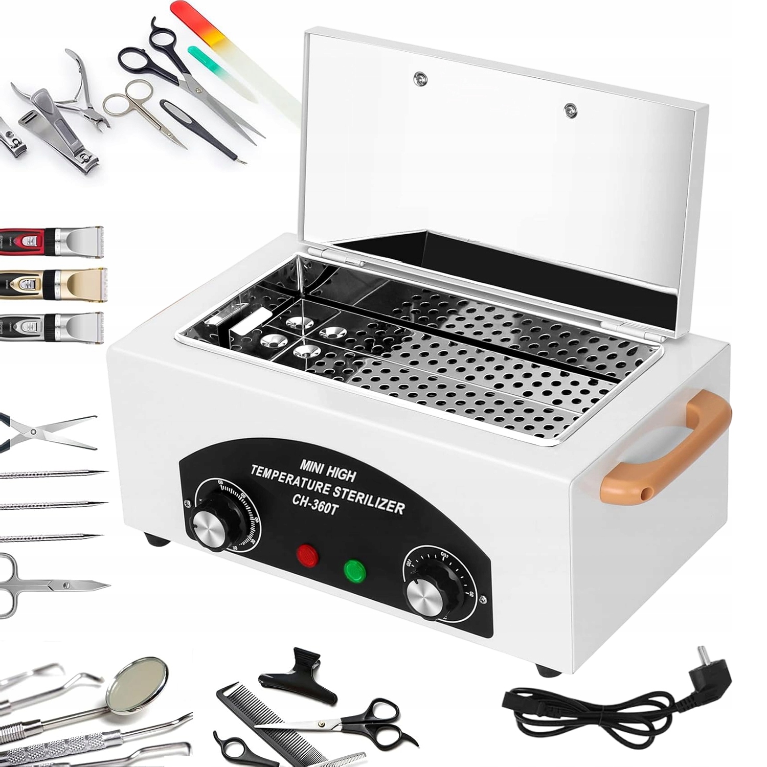 Vysokoteplotní Sterilizátor 300 W 220 °C S Vyjímatelnou Miskou Do Obývacího Pokoje