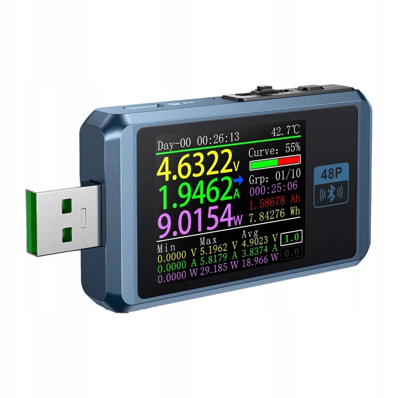 Tester Usb portu s Bluetooth Fnirsi FNB48P Bt