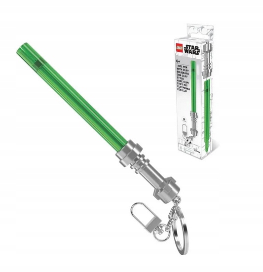 Lego Star Wars Brelok Miecz Świetlny Długopis Żelowy Jasny Zielony 53512
