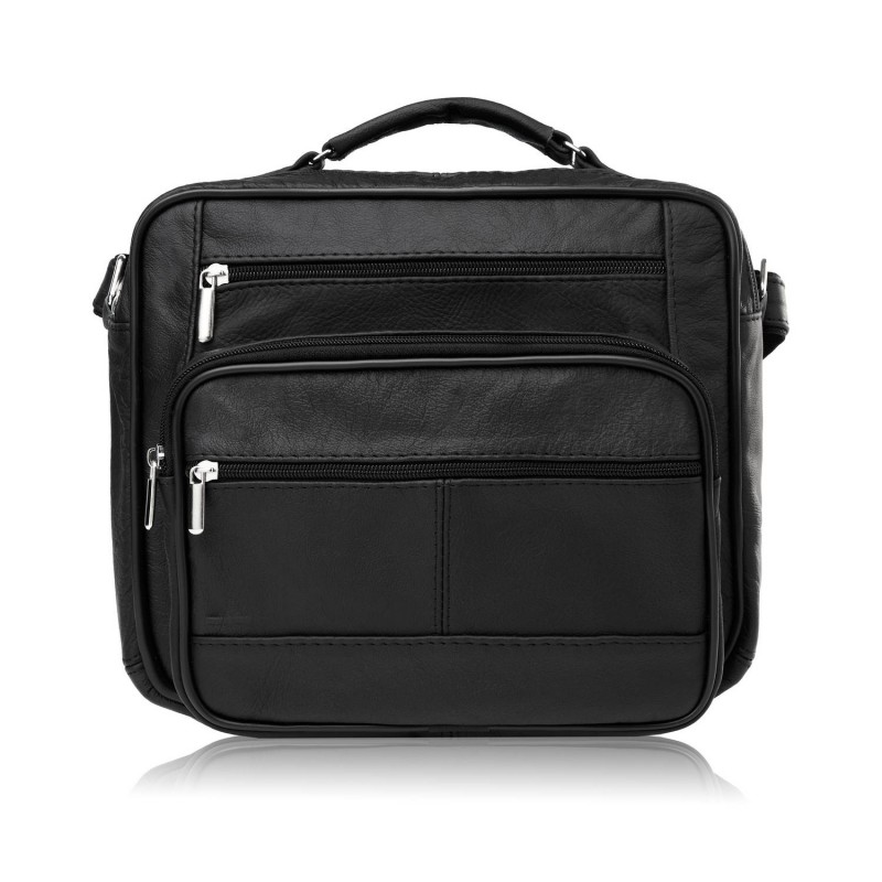 Pánská kožená taška na rameno Kabelka Přes Rameno pro práci v ruce s kapsami