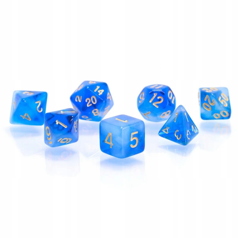 MROZY IRRISEN ZESTAW 7 PRZEZROCZYSTYCH KOŚCI RPG