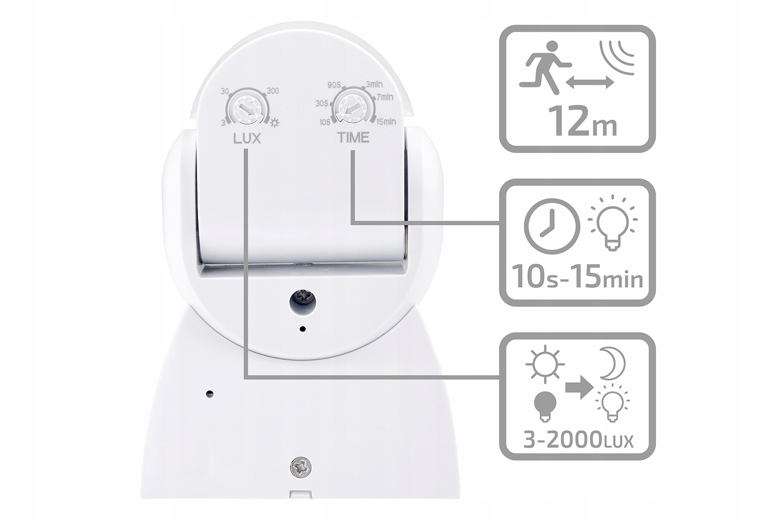 CZUJNIK RUCHU CP-5B PIR 180° Marka Ecolight