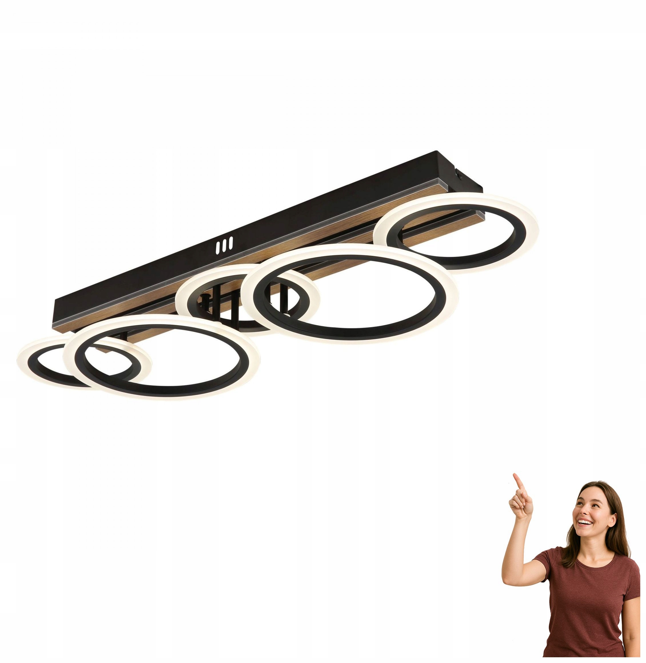 Led stropná lampa 34W Blevins 67360D4 Globo