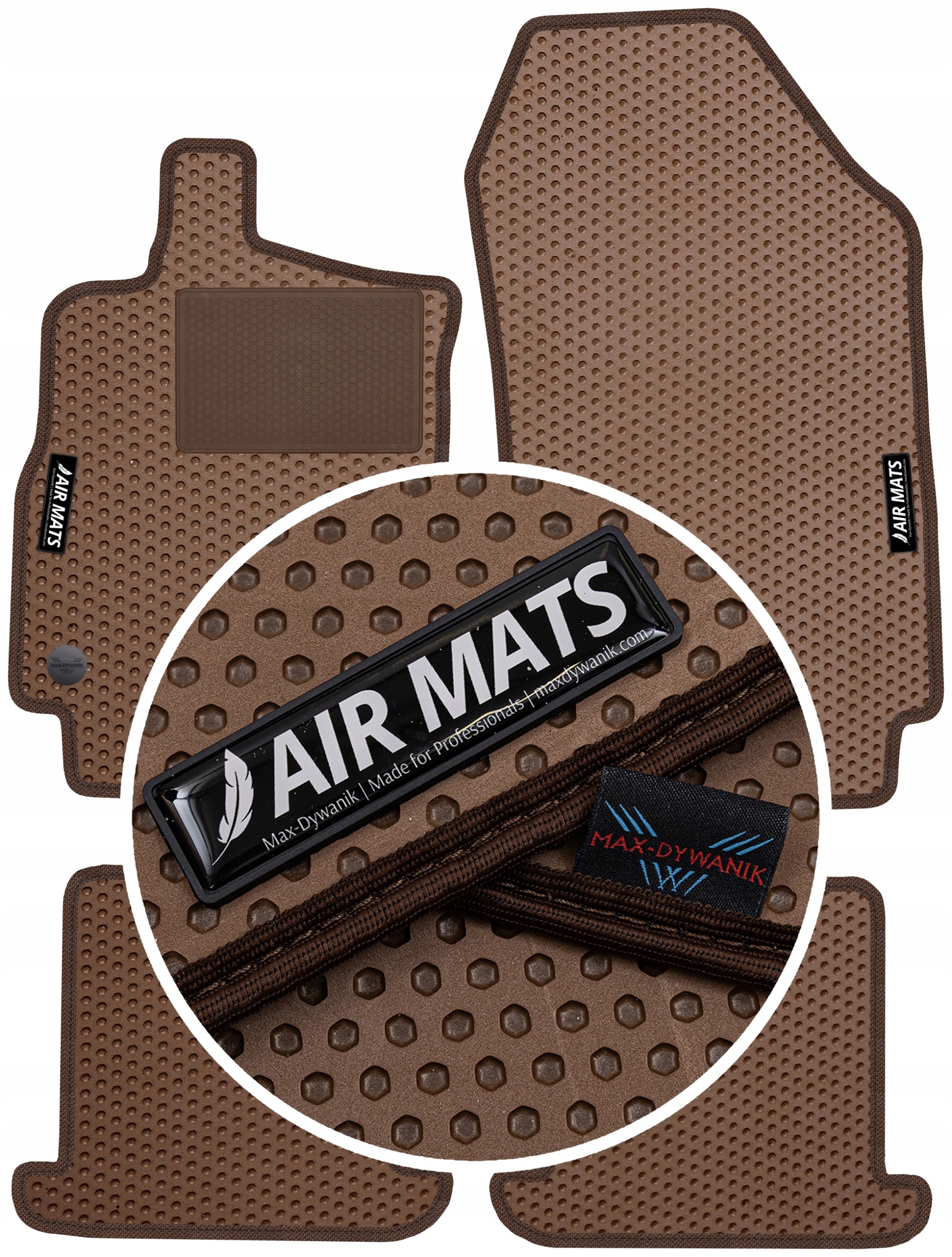 Megane III Cabrio 2008-2015 Gumové rohože Air Mats Hnědé