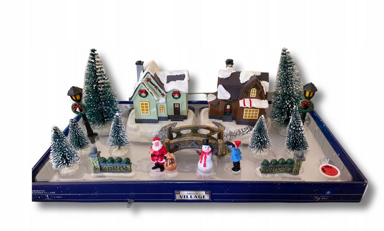 Wioska świąteczna Magic Village DEKORACJA ŚWIĄTECZNA Z OŚWIETLENIEM LED