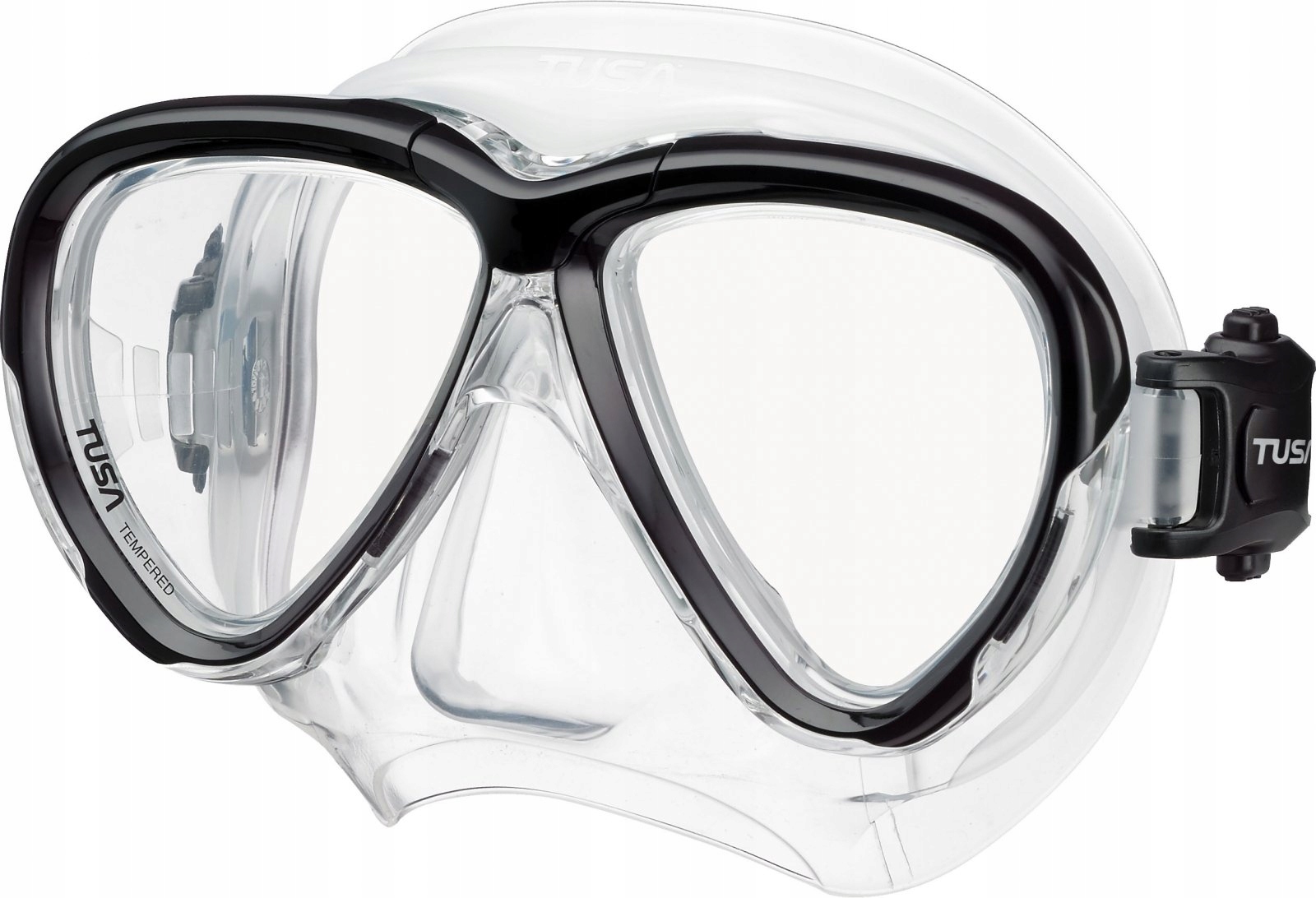 Maska Tusa Intega Silikon Transparent, Czarna