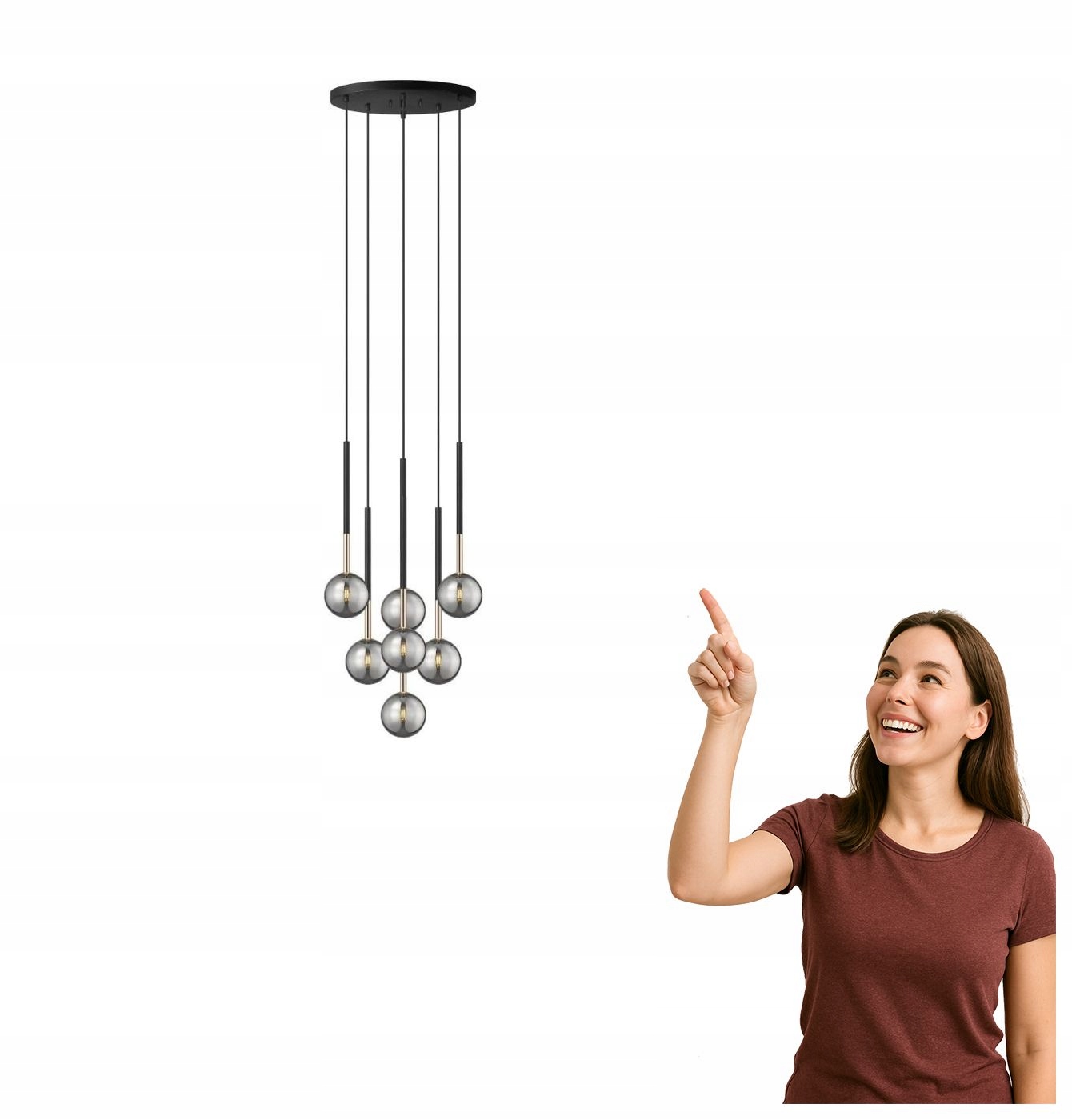 Závesná lampa Arcturus P0574-07F-SDFZ Zuma Line