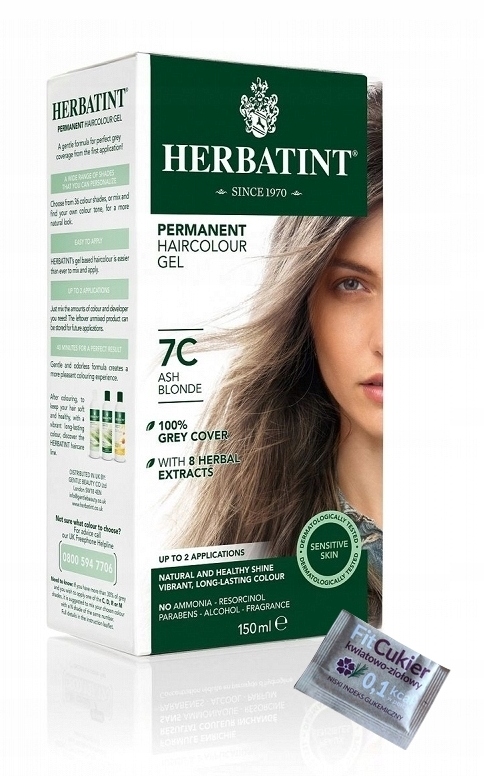 

7C Popielaty Blond Herbatint Farba Ziołowa