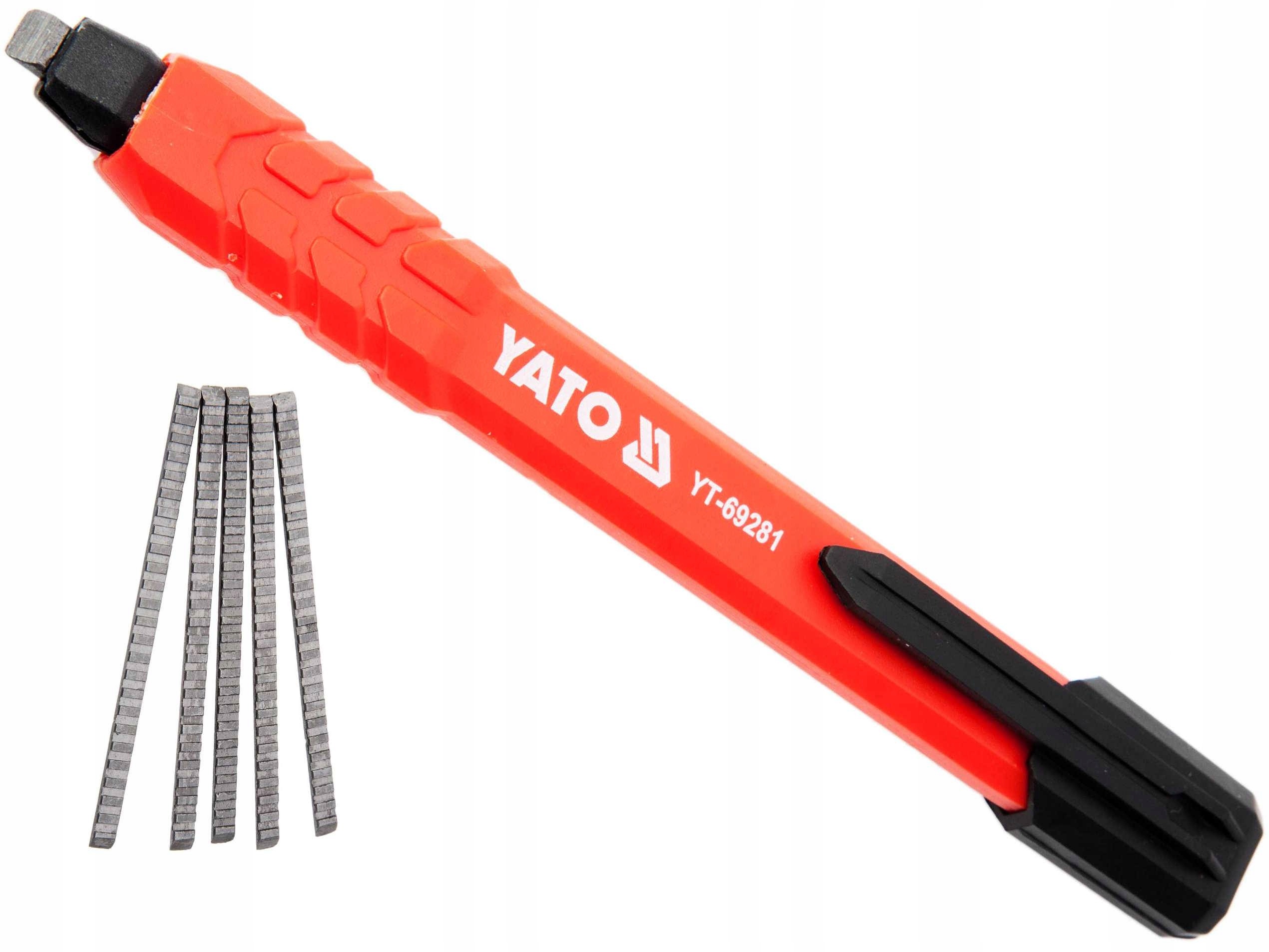 Yato Ołówek Stolarski Automatyczny z Grafitem 5 el