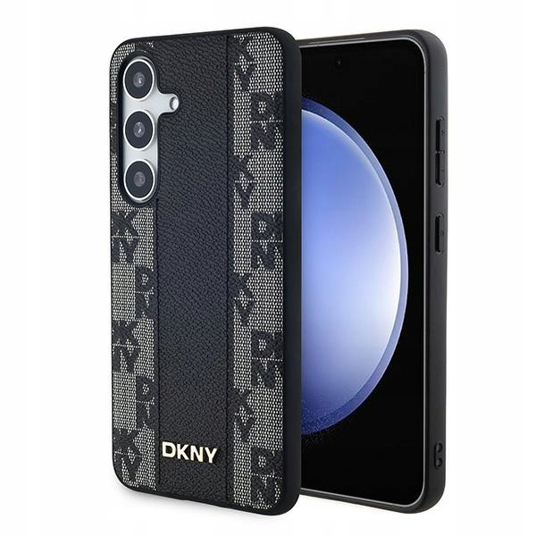Dkny DKHMS24SPCPVSLK S24 S921 černá/černé pevné pouzdro Kožené kostkované mono