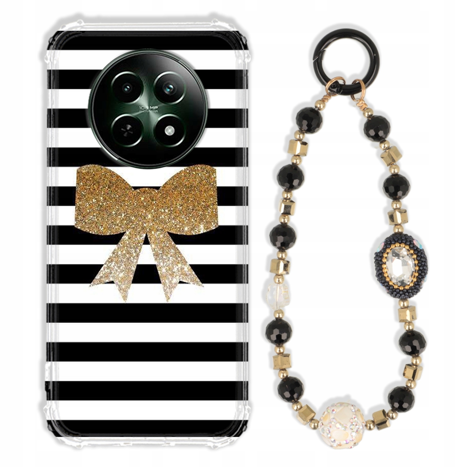 Pouzdro Pro Realme 12 5G Case Antishock Zirkony Černozlaté|odolné|silné